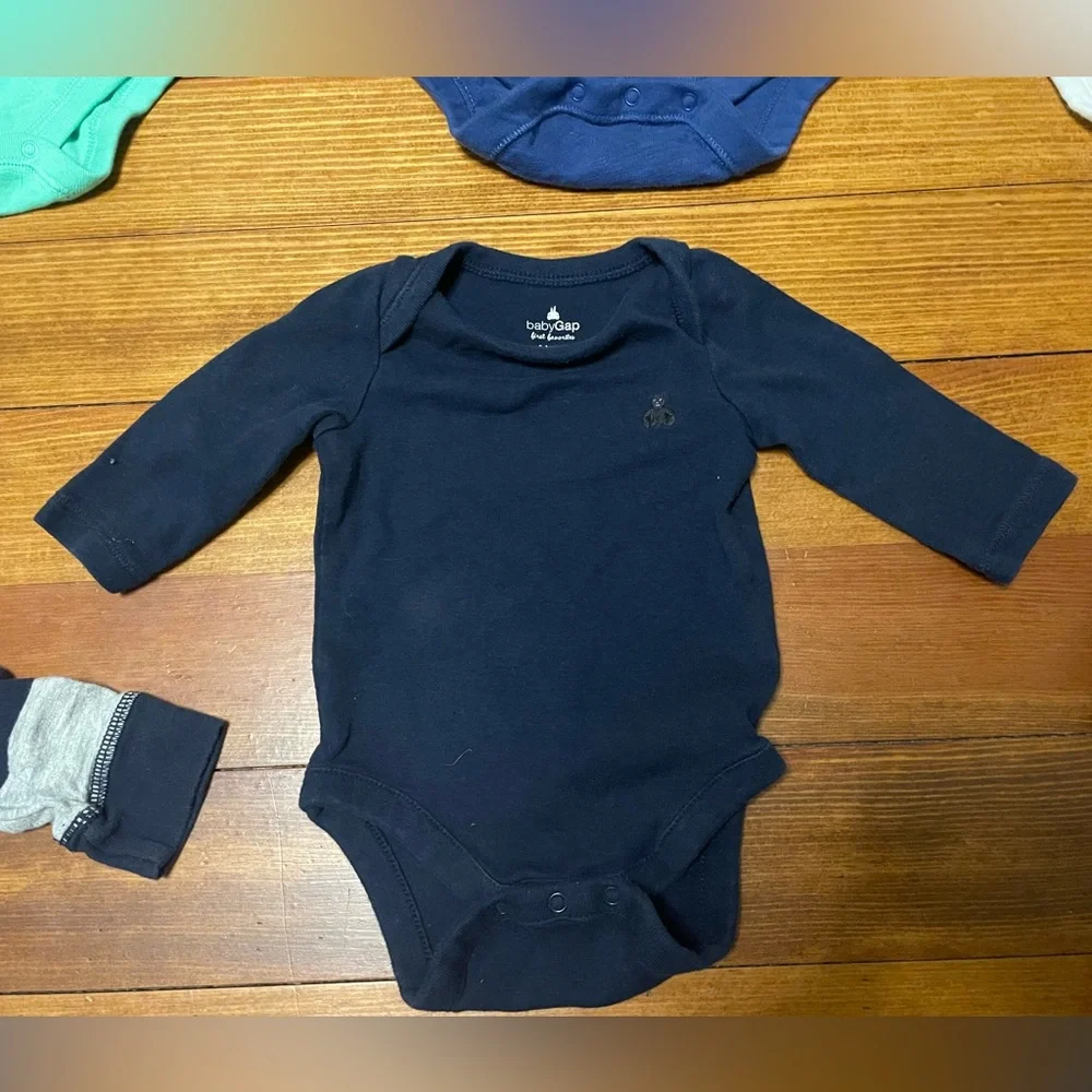 Baby GAP & Boden Boys Multi-Top & Pants Set - Teal, Navy, Blue, Black, 0-3 Month